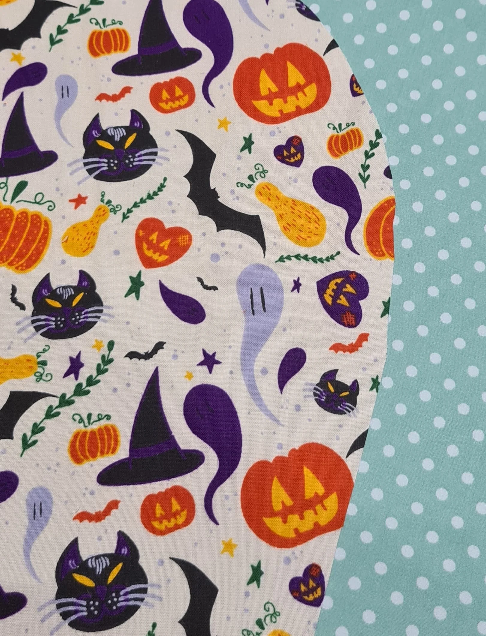 Scrub Cap - Spooky Fun - Blue Spot