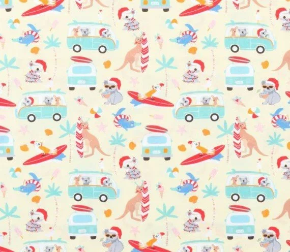 Christmas Scrub Top - Aussie Christmas