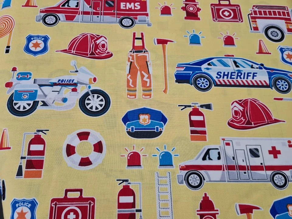 Scrub Top - First Responders in Yellow