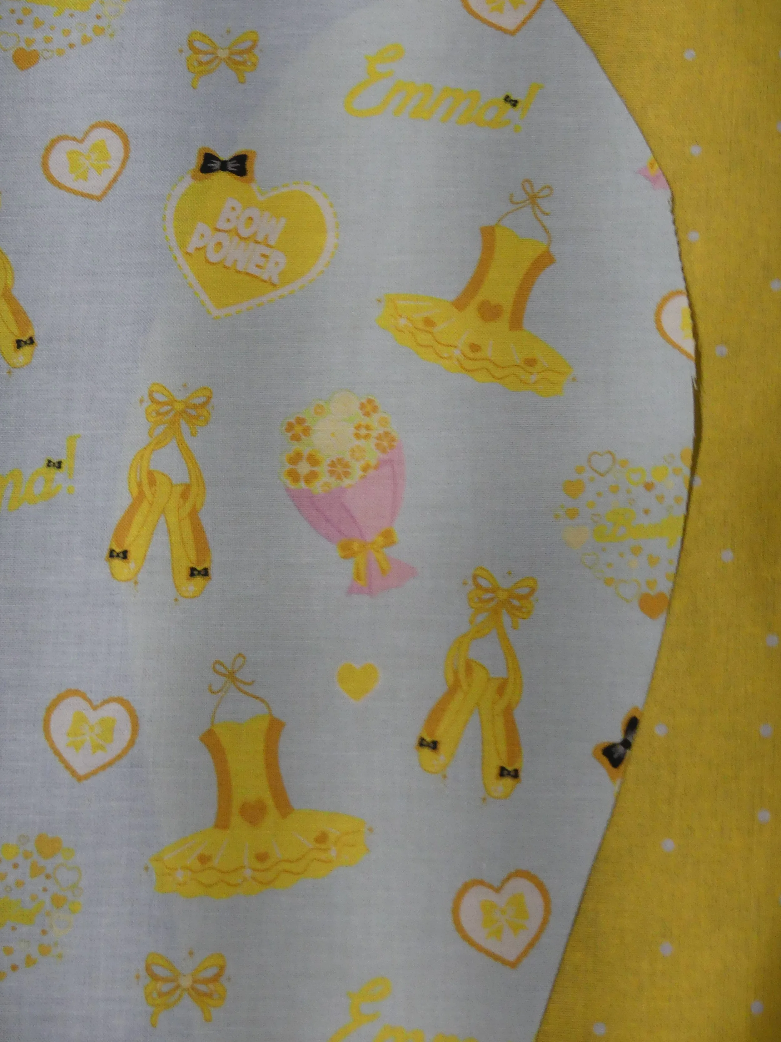 Scrub Cap - Emma Bow Power - Yellow Spot