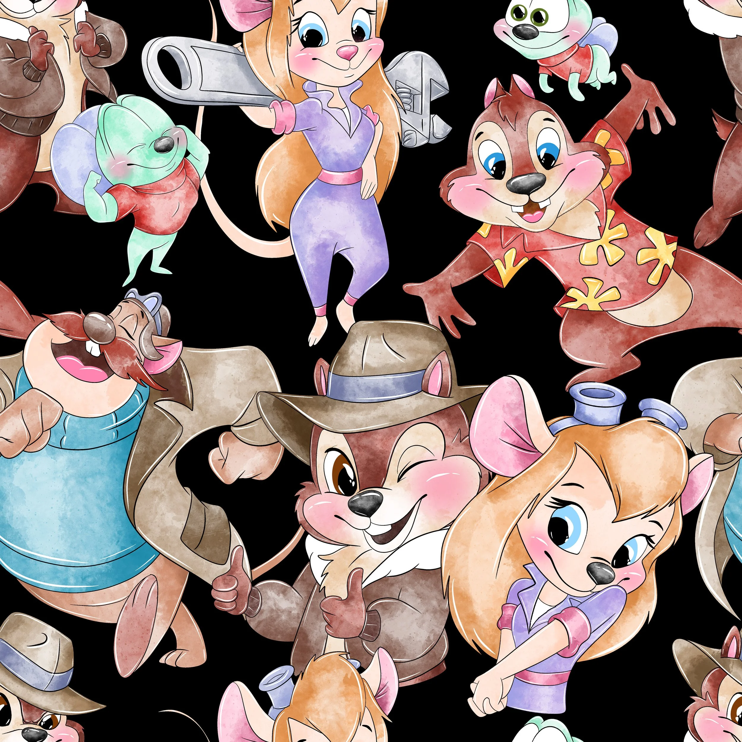 Scrub Top - 3026 The Rescue Rangers