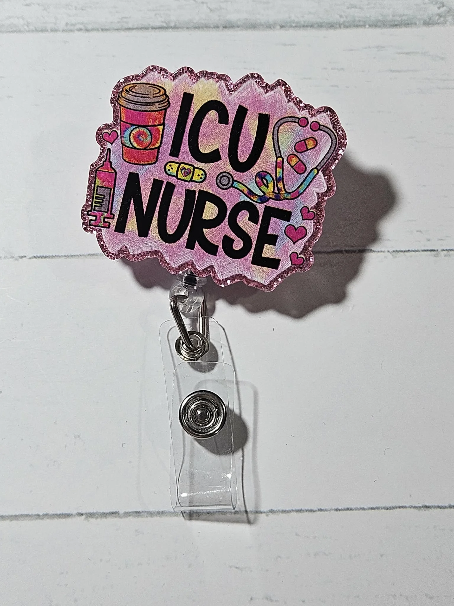RETRACTABLE ID HOLDERS - ICU NURSE