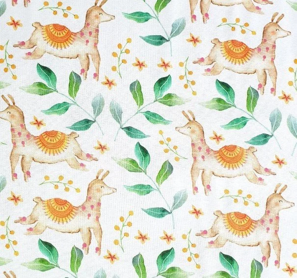 Scrub Top - Llama Prancing