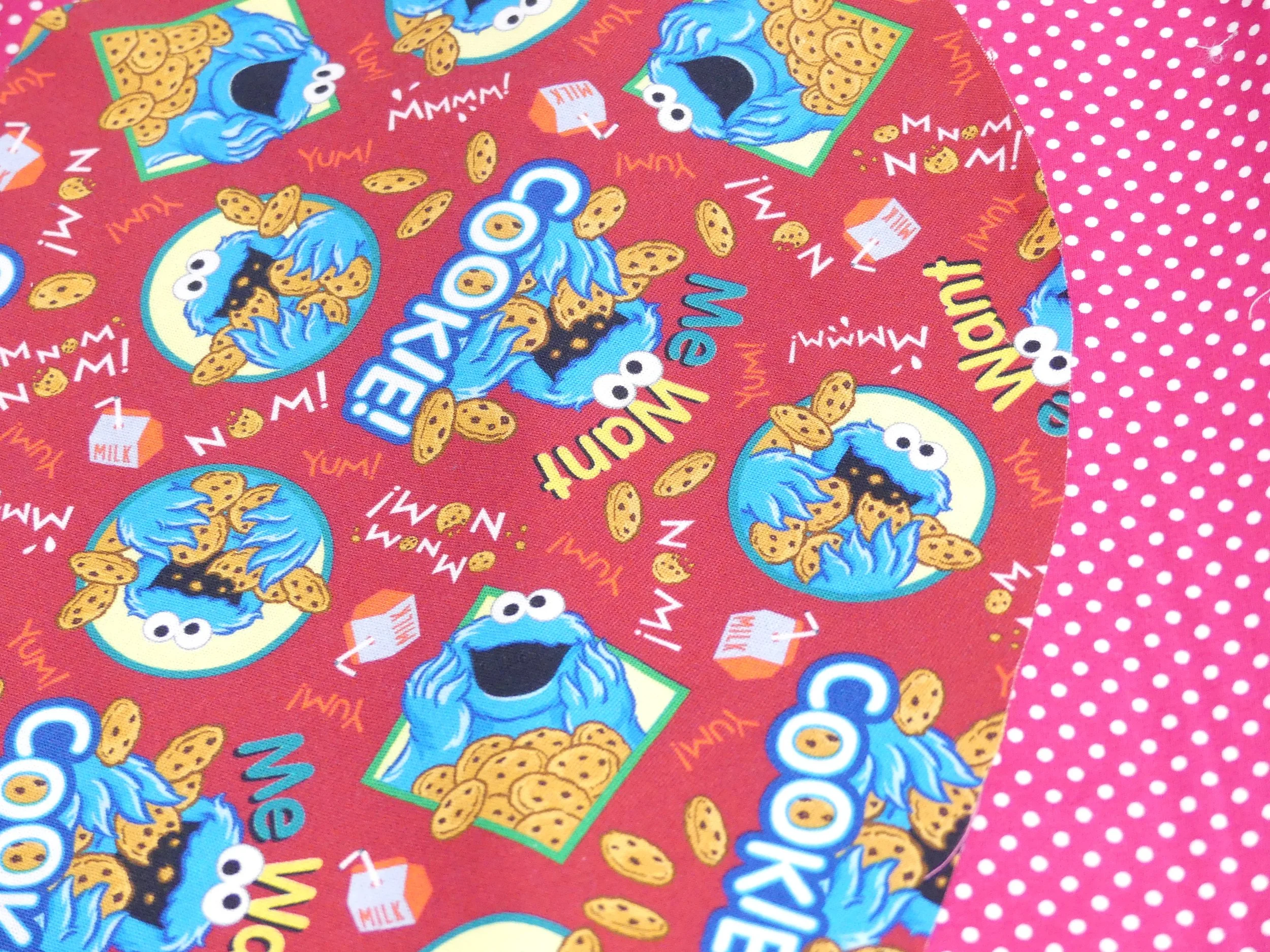 Scrub Cap - Cookie Monster - Pink Spot