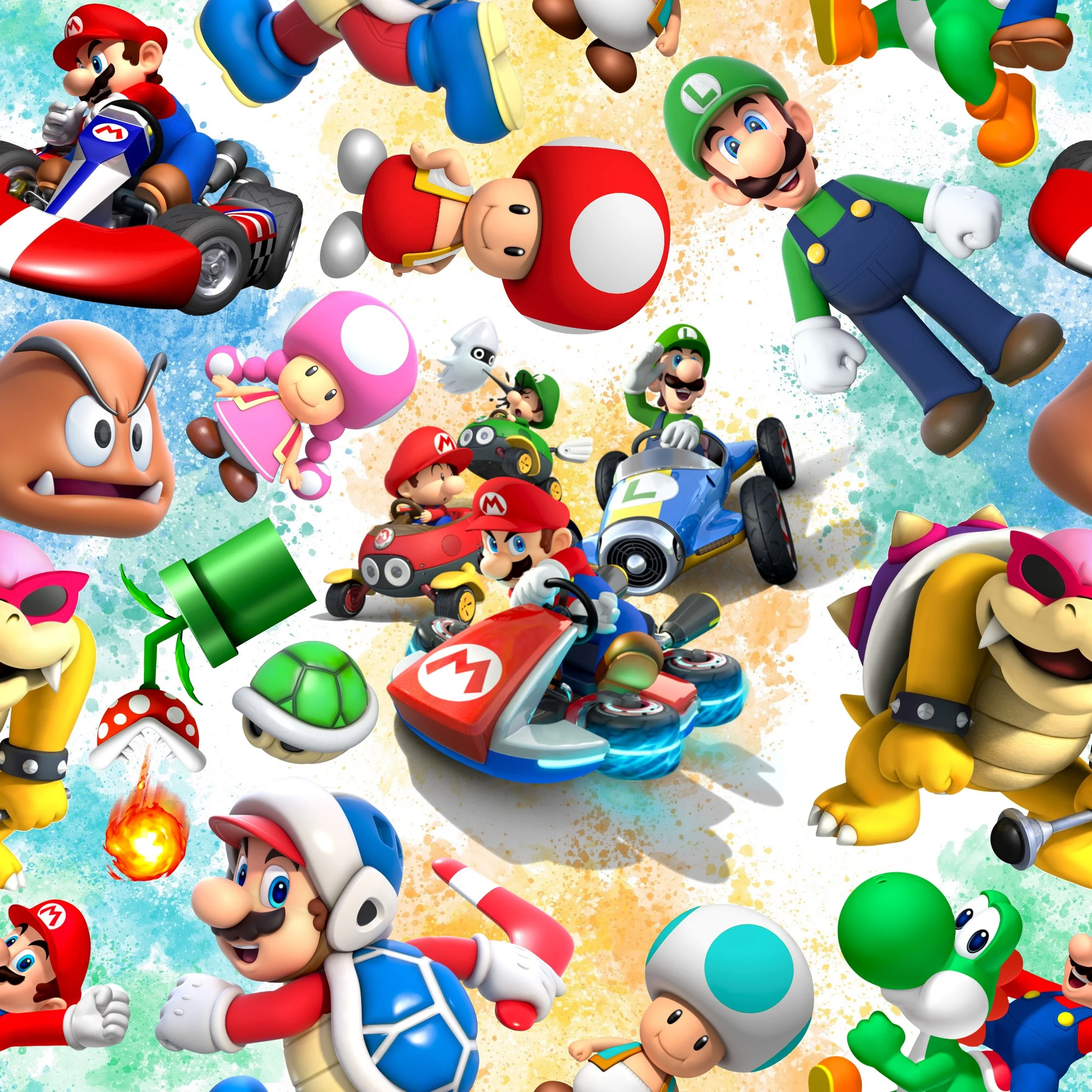 Scrub Top - 3164 Mario Kart