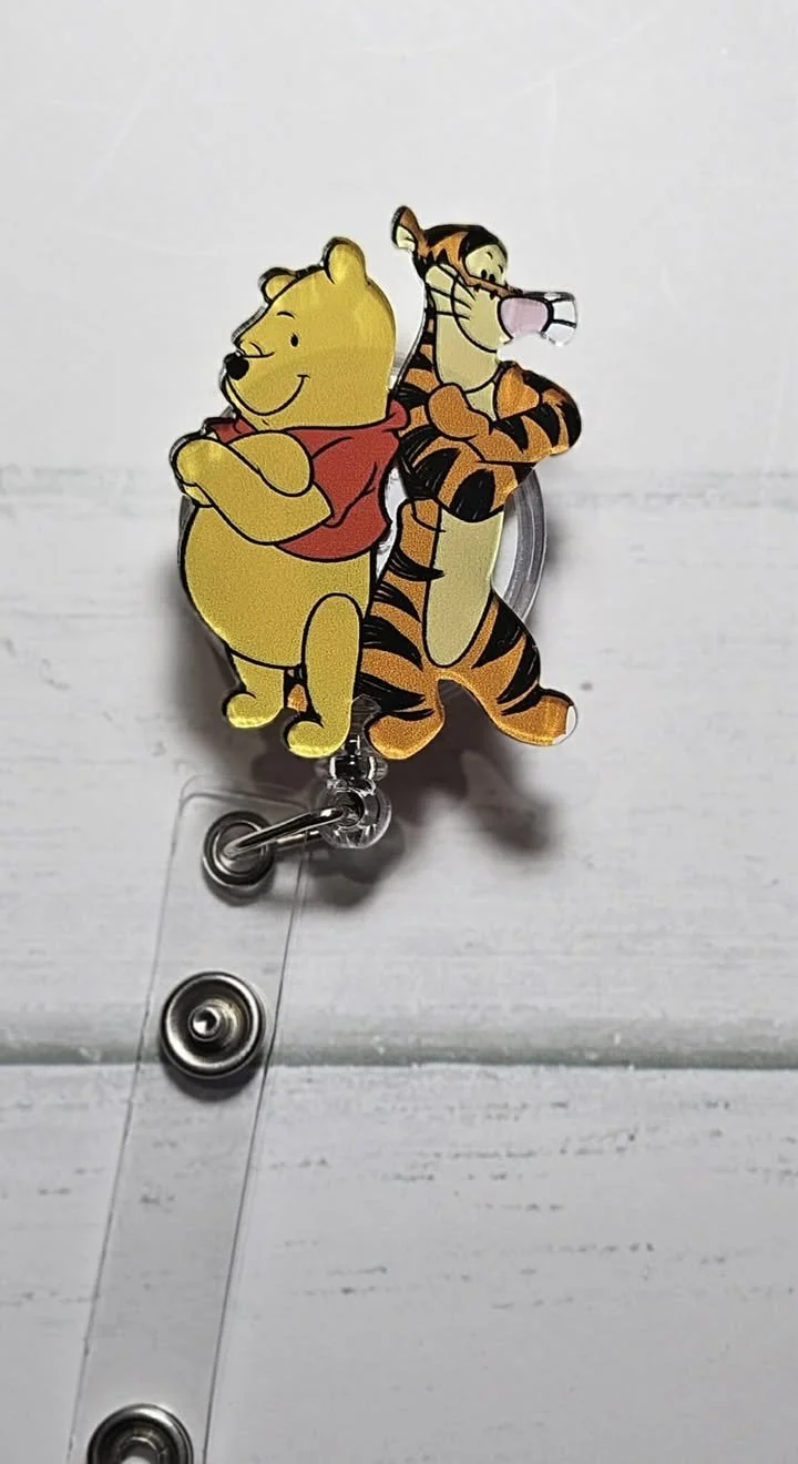 RETRACTABLE ID HOLDERS - WINNIE & TIGGER