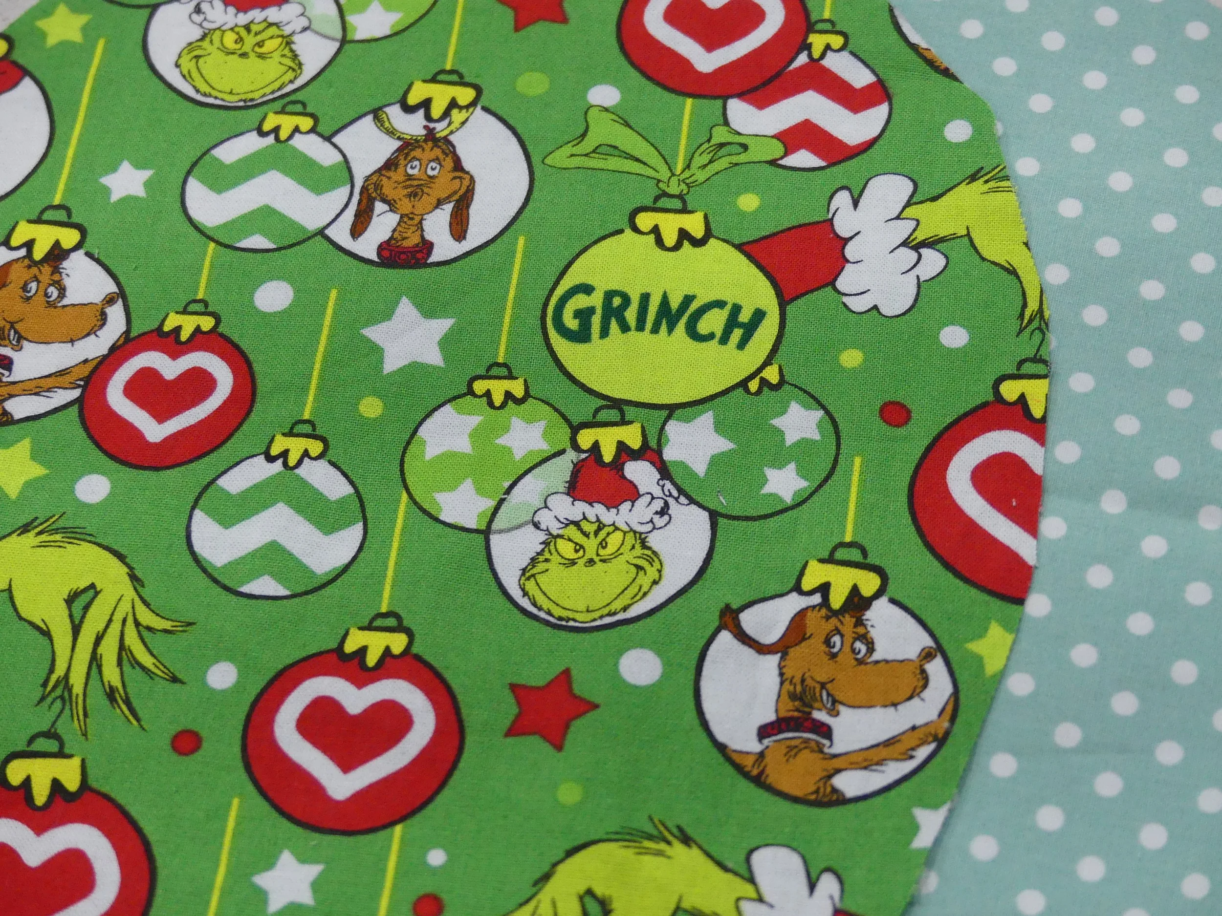 Scrub Cap - Christmas Grinchmas Baubles - Mint Spot