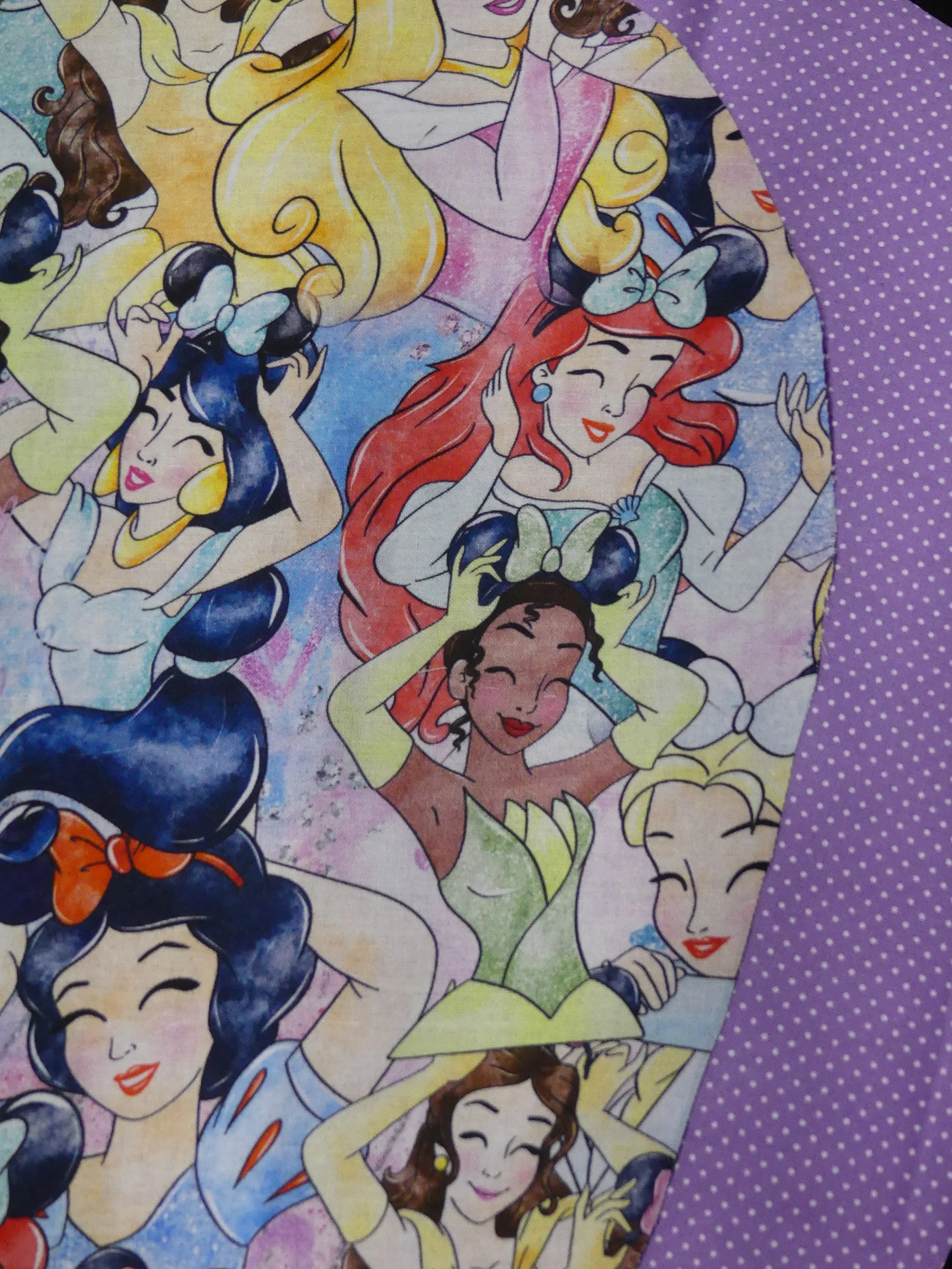 Scrub Cap - Princess & Tiara - Purple Spot