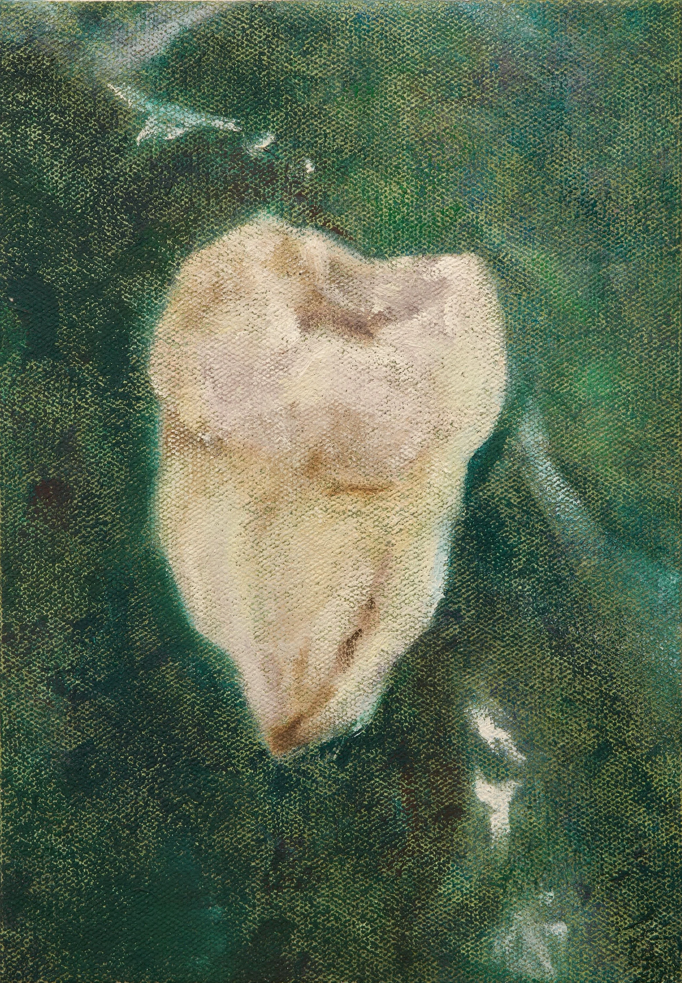 Impacted Wisdom Tooth / 매복 사랑니, 2025, canvas on oil, 23 × 16 cm