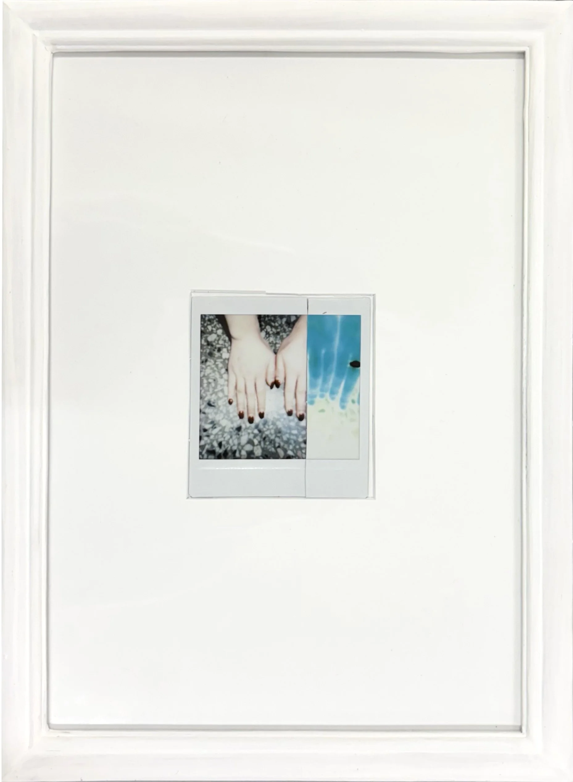 But What Can You Do / 그래도, 2026, Polaroid photo collage, 9 × 10 cm
