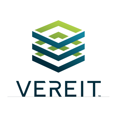 Logo featuring four stacked 3D checkmarks in shades of green and blue, with the word "VERIT" beneath them.