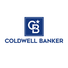 Coldwell Banker logo featuring a blue square with a white 'CB' and star, with the company name below.