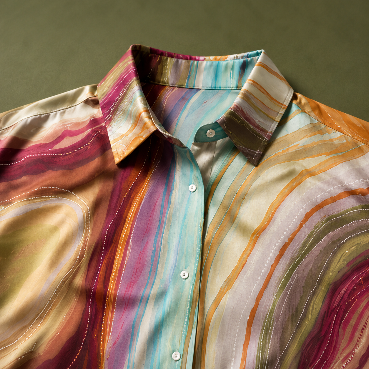 Where Rivers Meet | Silky Shirt
