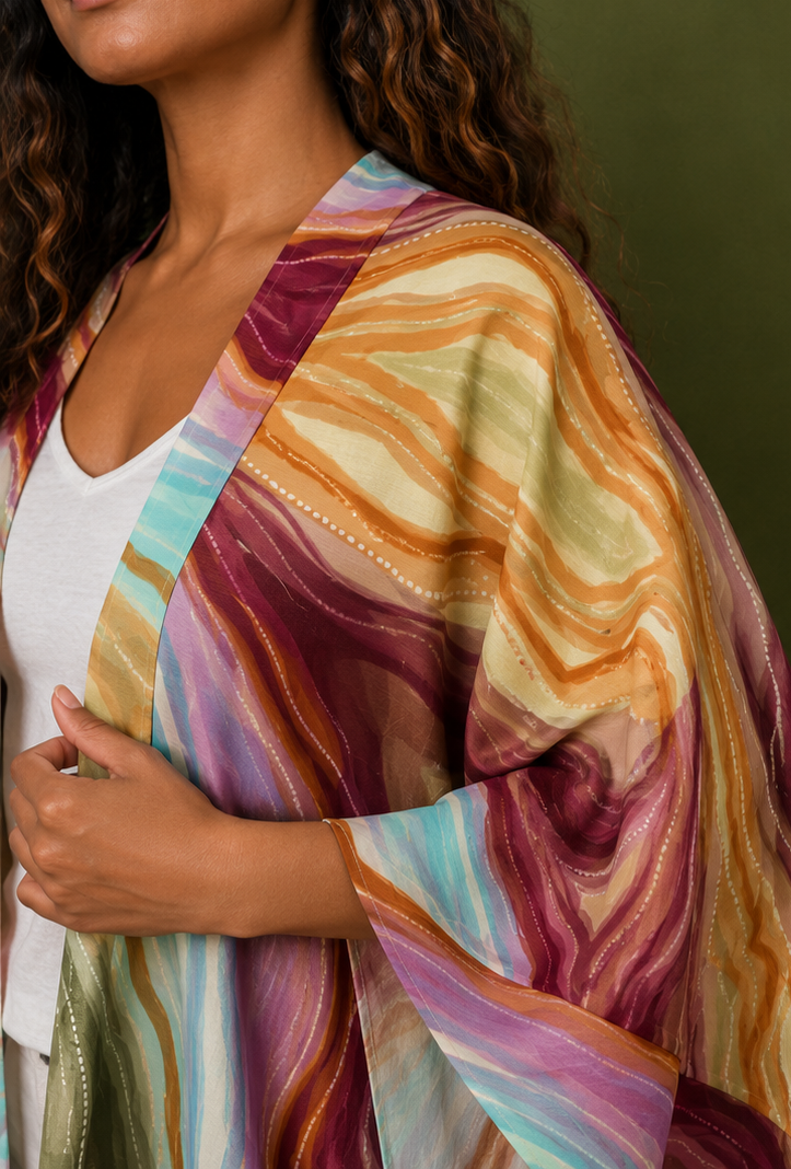 Where Rivers Meet | Draped Wrap