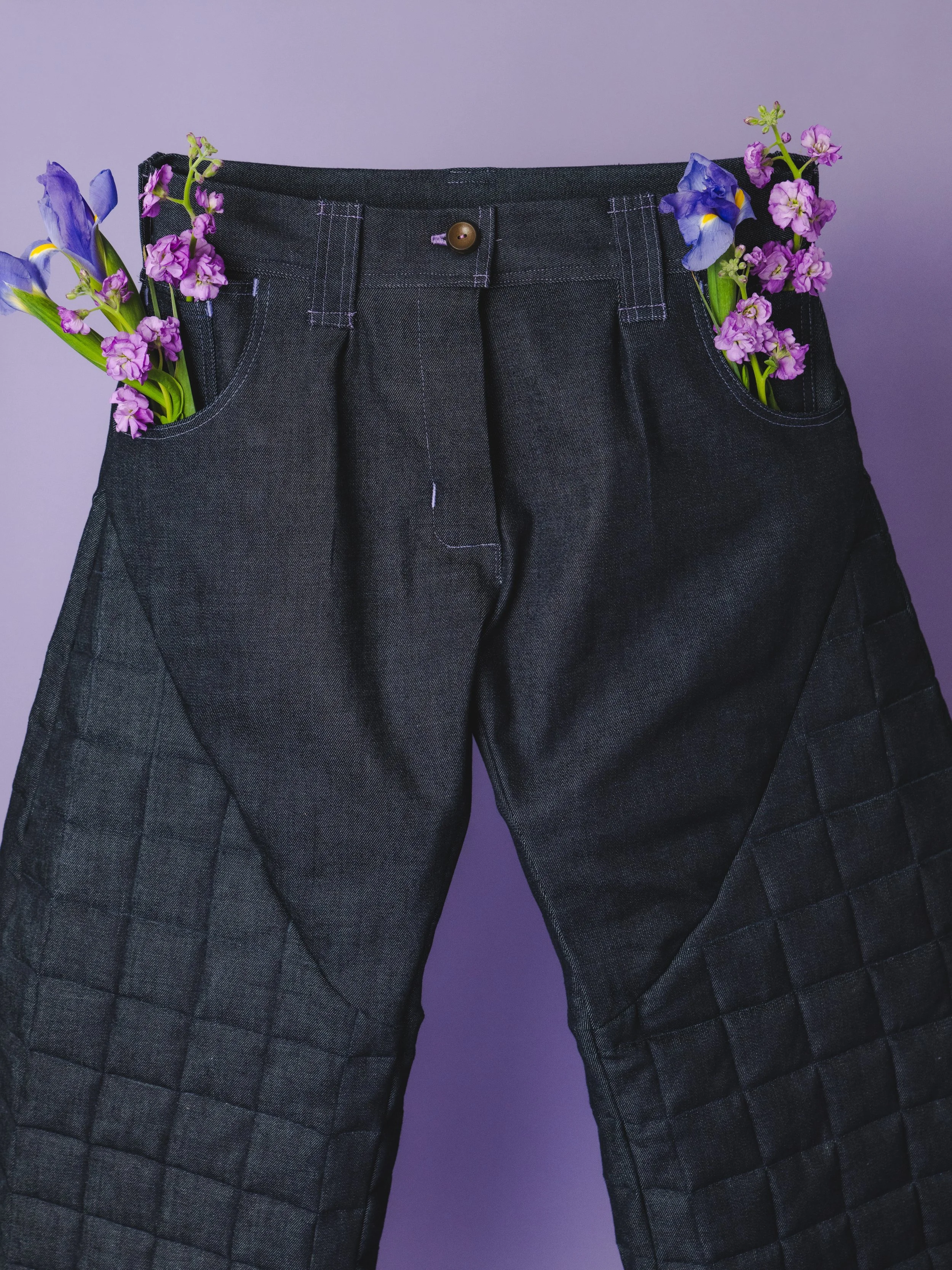 Tailored Bubble Denim Pants