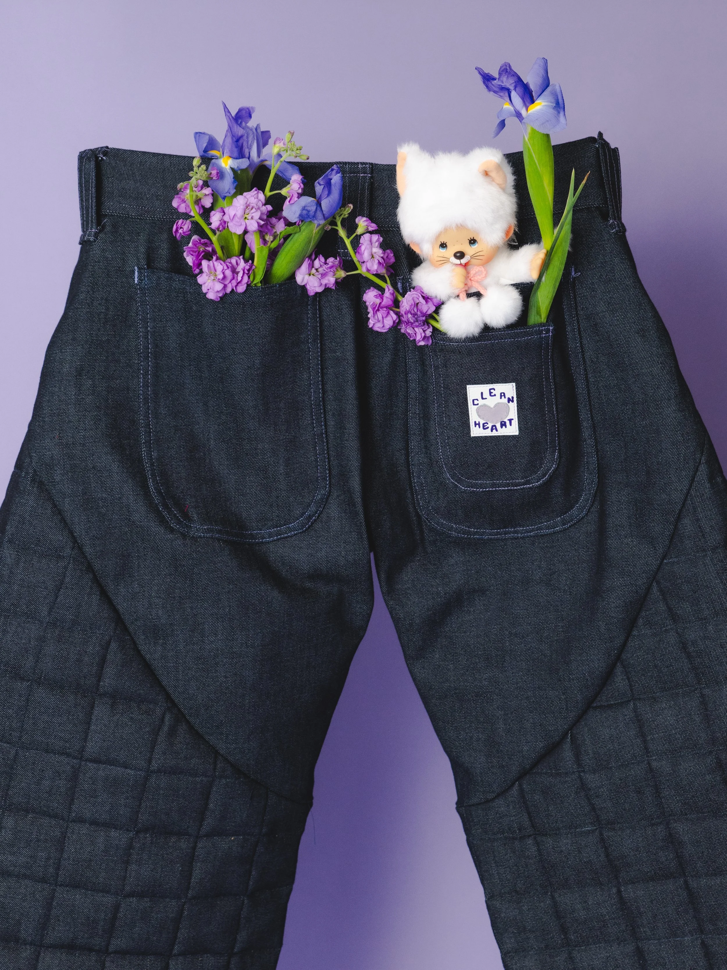 Tailored Bubble Denim Pants