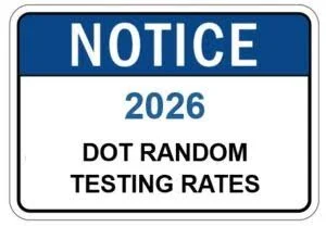 What Are the Current DOT Random Drug and Alcohol Testing Rates?
