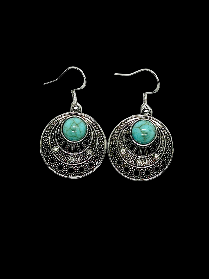 Boho Turquoise Round Small