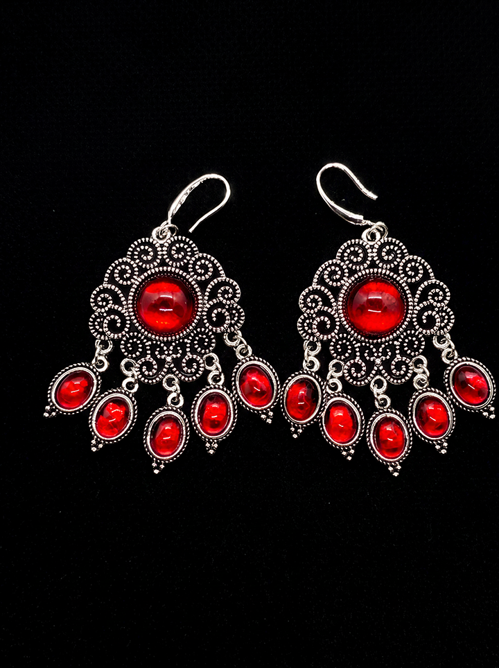 Boho Red Crystal Color