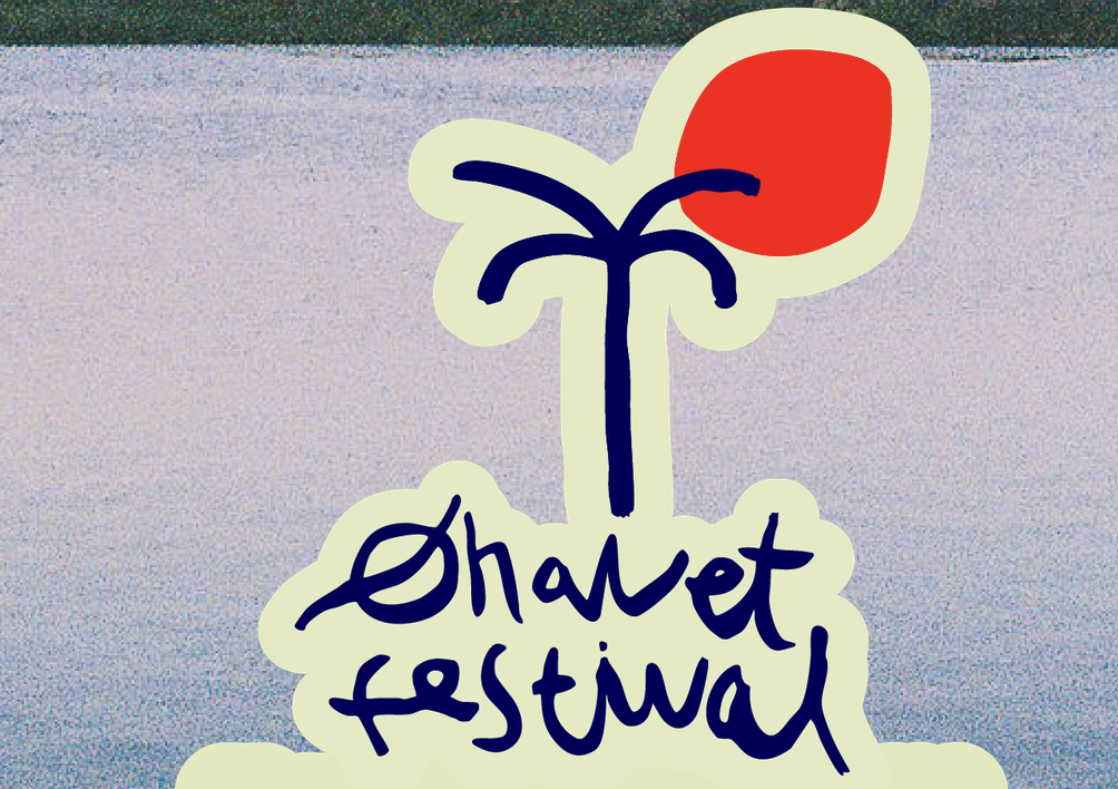 En tegnet illustration af en rose med den tekst 'Shavet festival' under den.