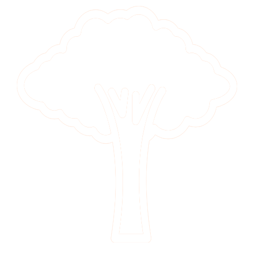 A simple black and white line drawing of a tree with a cloud-shaped canopy and a straight trunk.