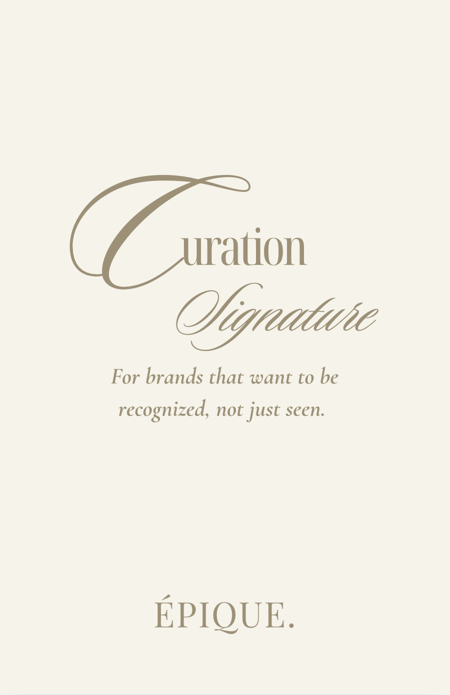 Curation Signature