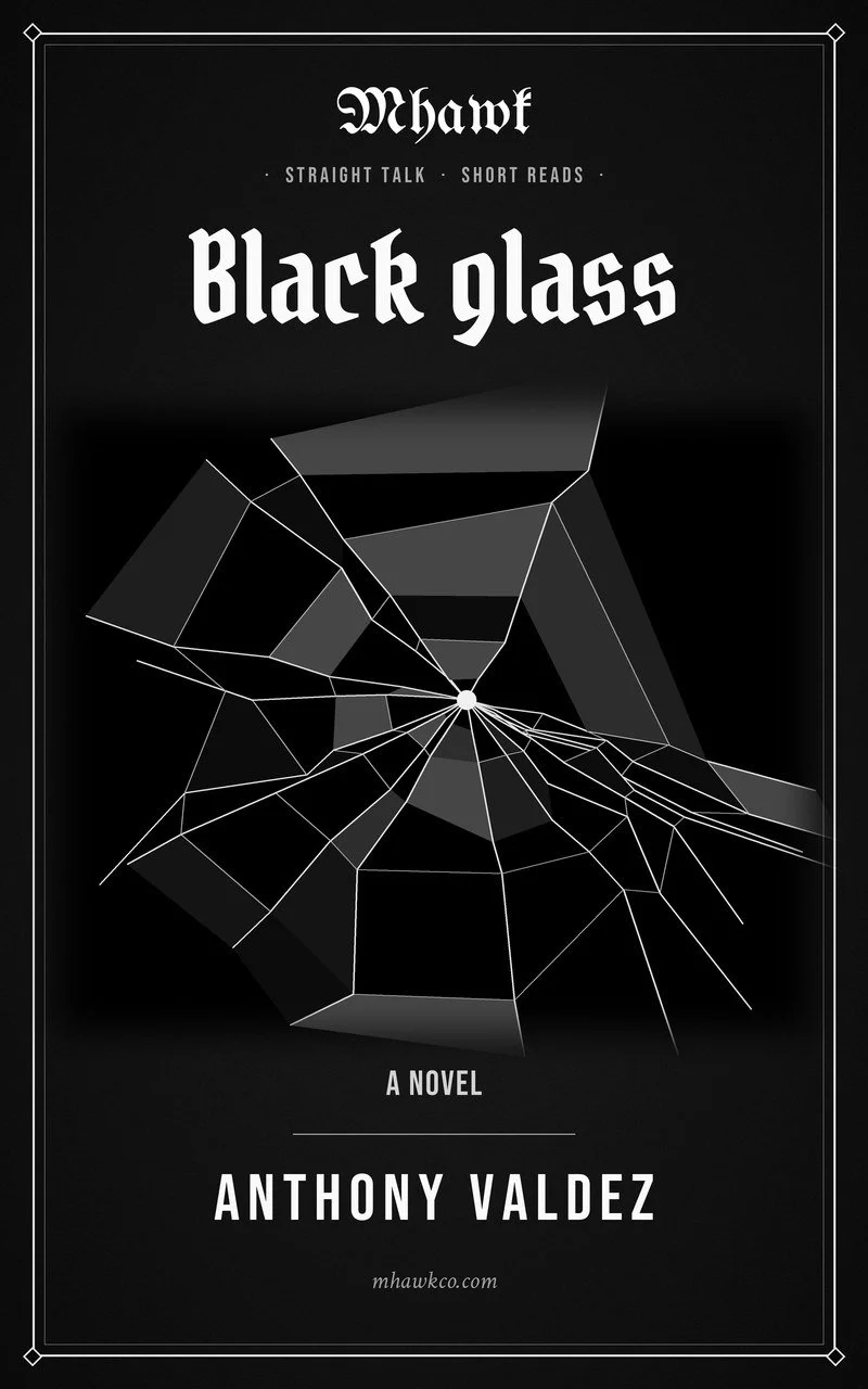 Black glass cover