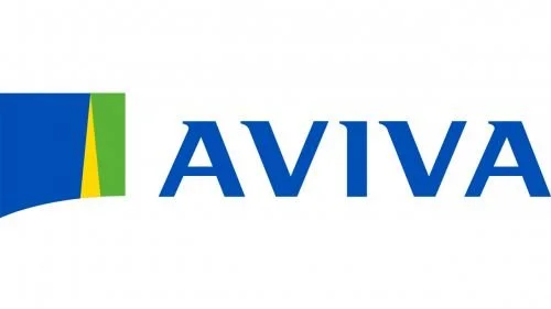 The Aviva logo with a multicolored geometric icon to the left and the word 'AVIVA' in blue capital letters.