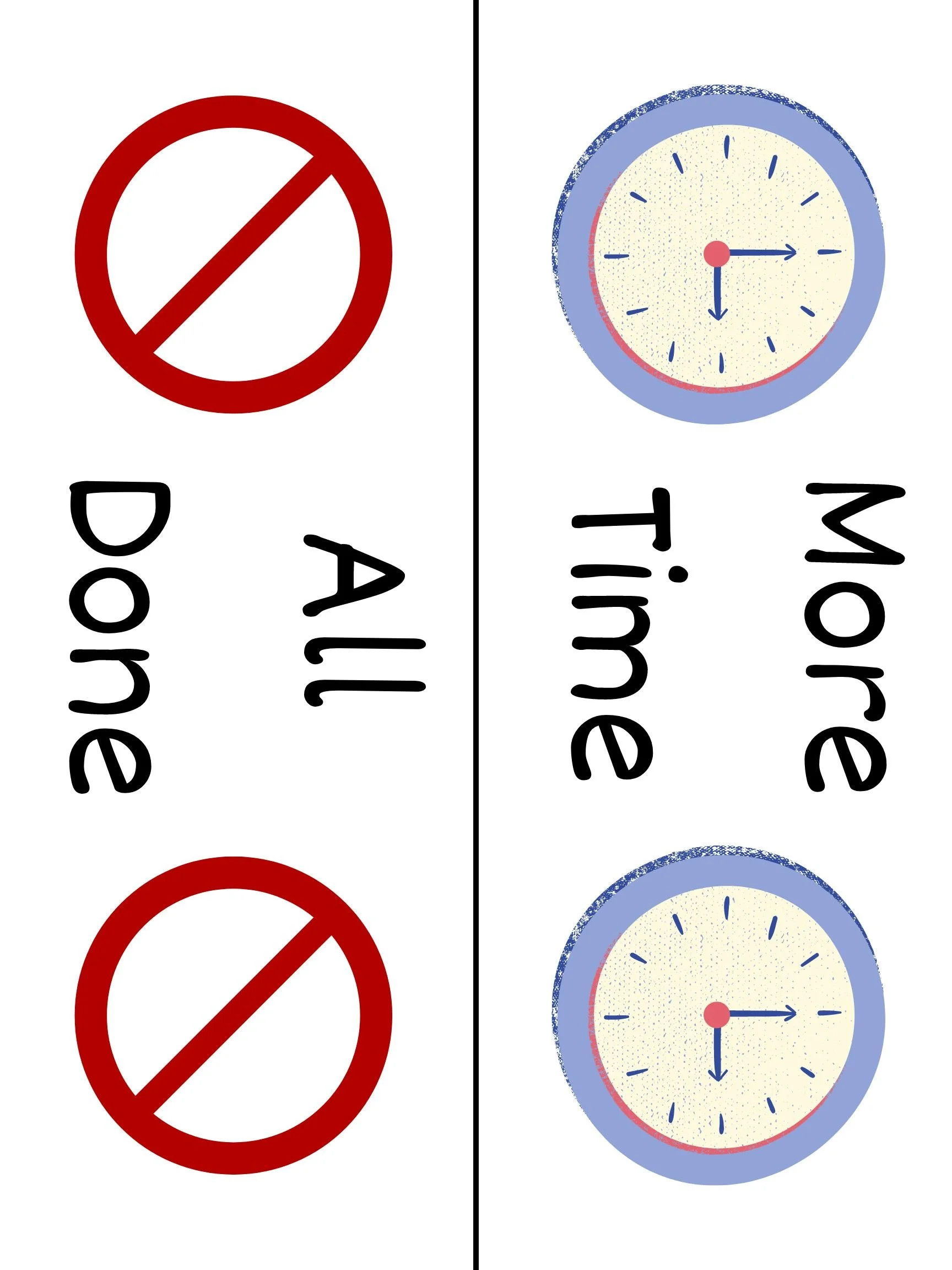 FREE More Time / All Done Visual | Functional Communication Support