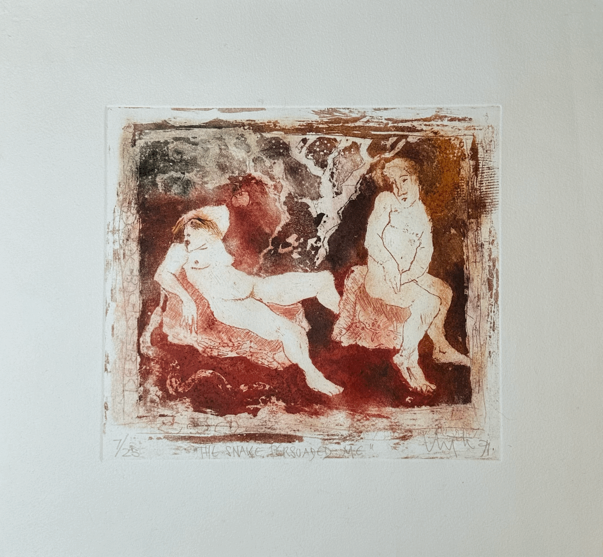 Inge Clayton FRSA (1942-2010) | ‘The Snake Persuaded Me’ | # 7/25