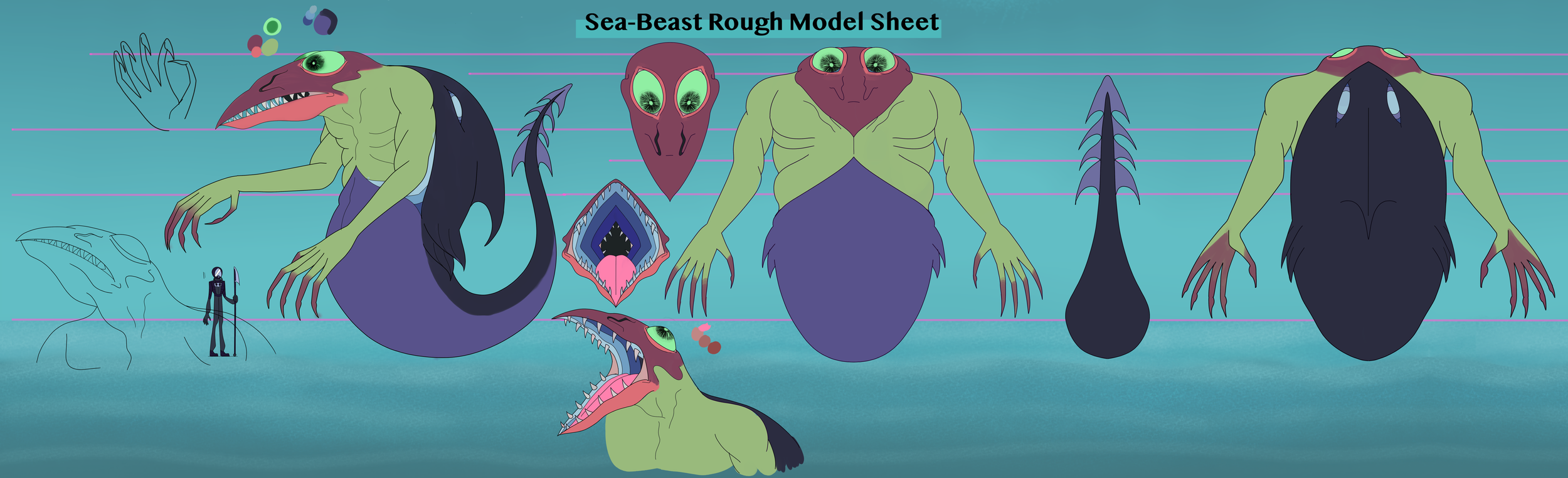 Sea Beast Model Sheet