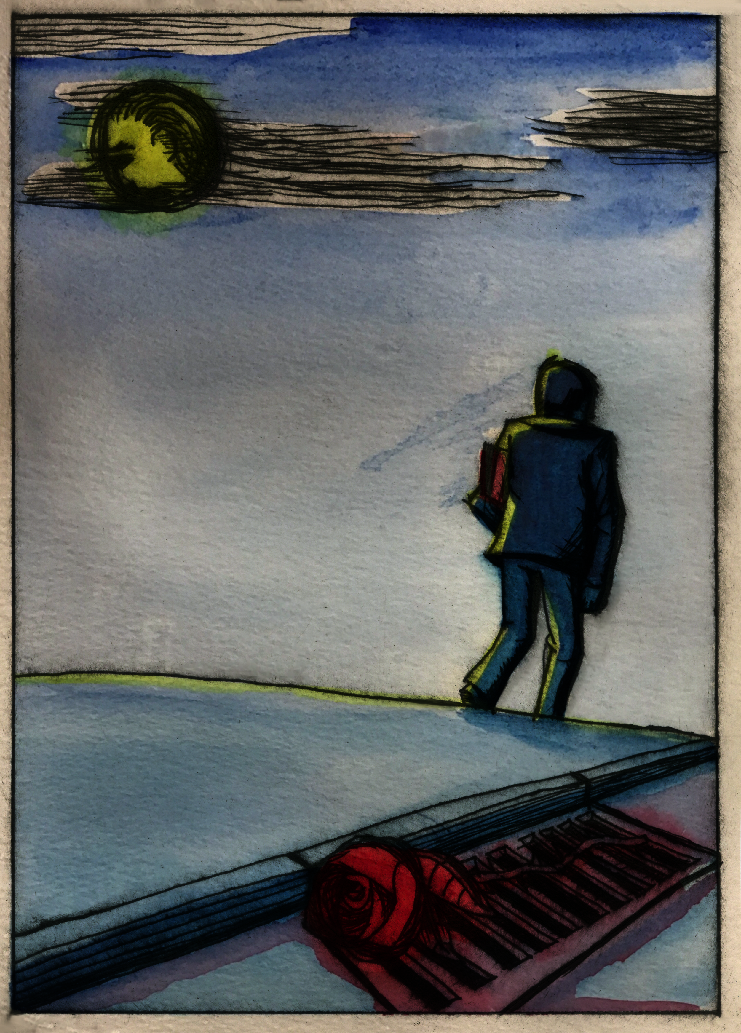 The Nightingale and the Rose Illustration 4 (College Work)