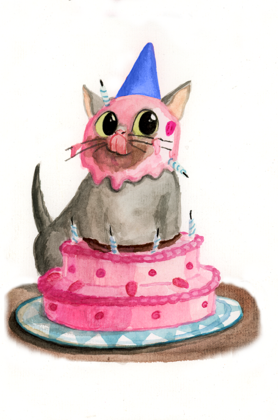 1: Face full of Birthday Cake