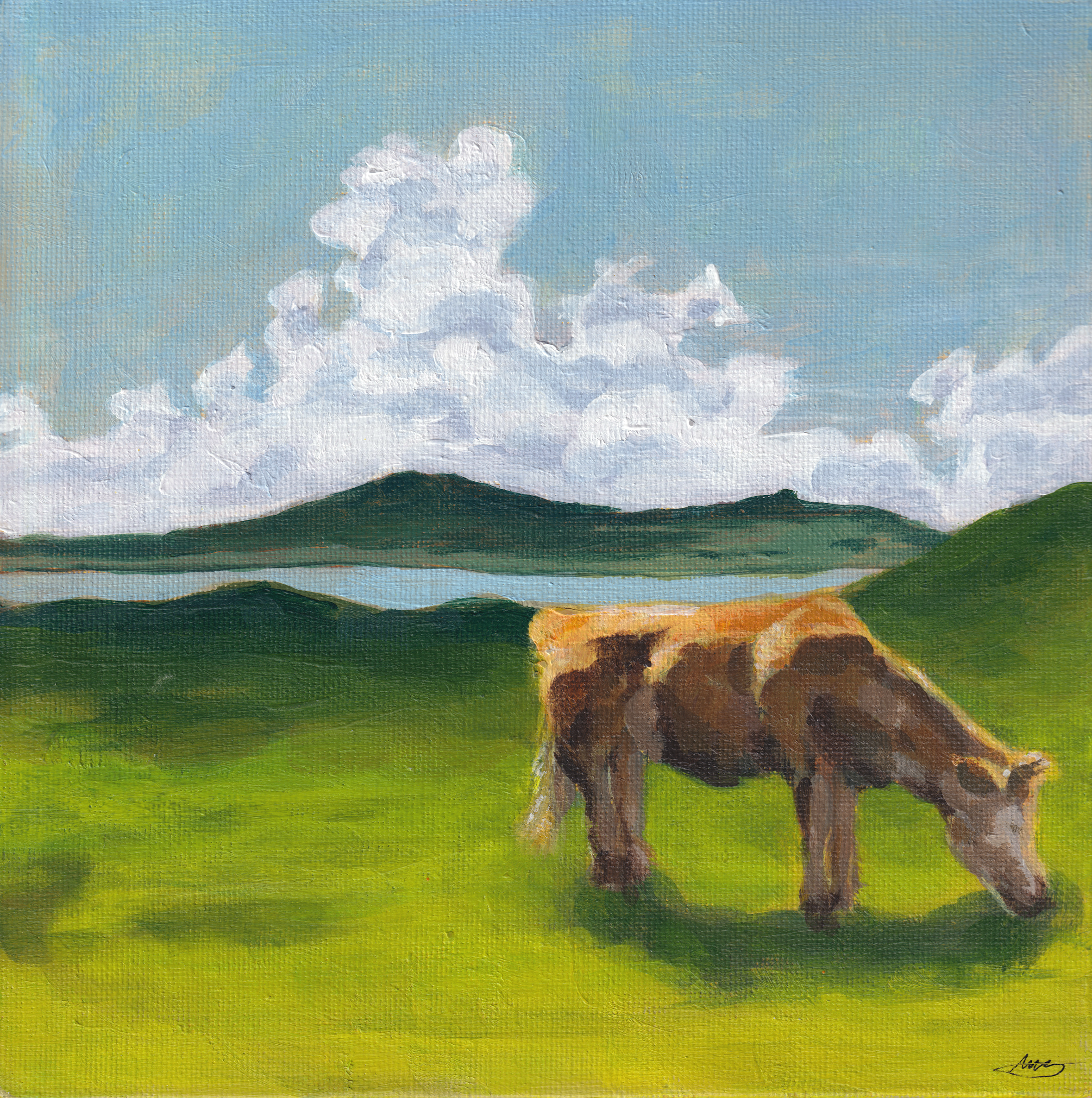 "Cow Field" Fine art giclée print