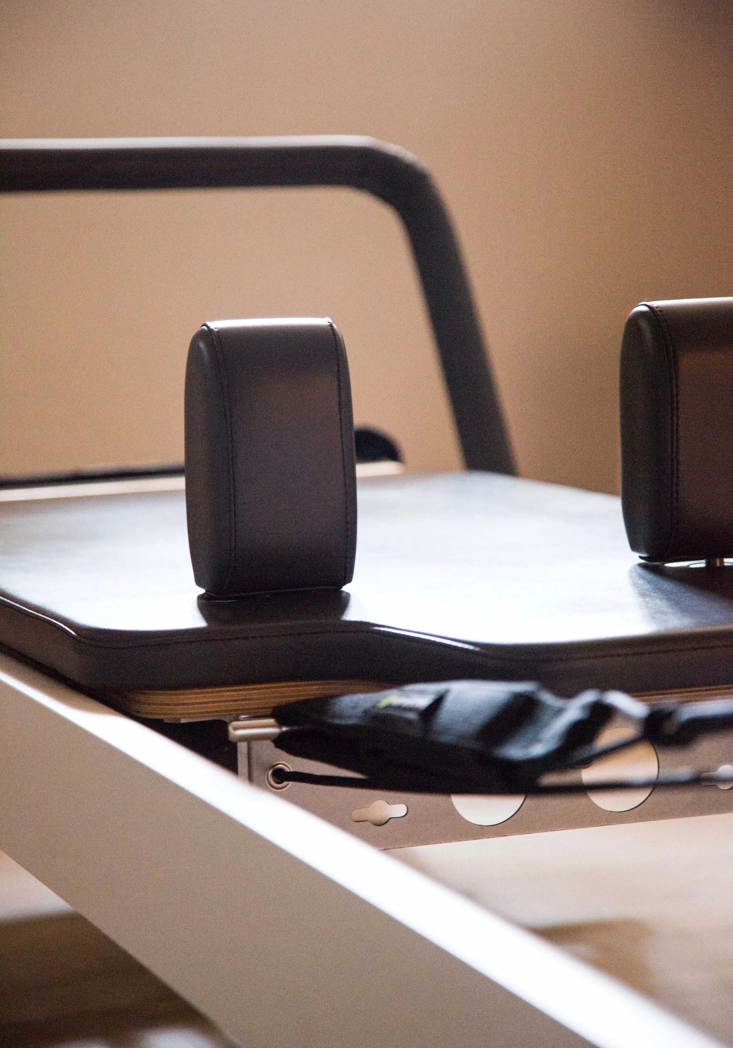 Balanced Body Reformer machine inside the bright Phaedra Pilates studio in Lugano