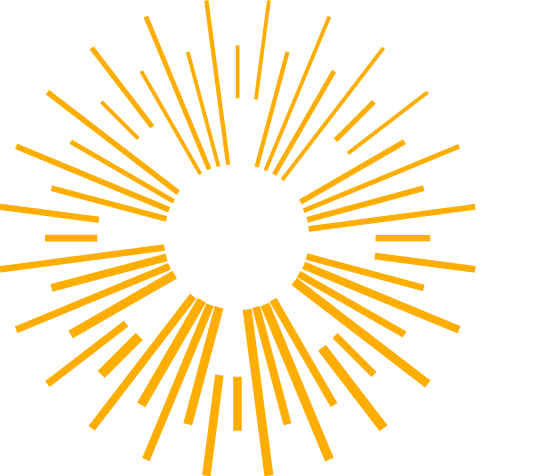 Geometric drawing of an outline square with sections divided by vertical, horizontal, and diagonal lines.