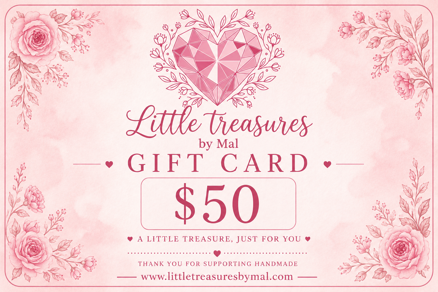 🎁 Little Treasures by Mal Gift Cards 🎁