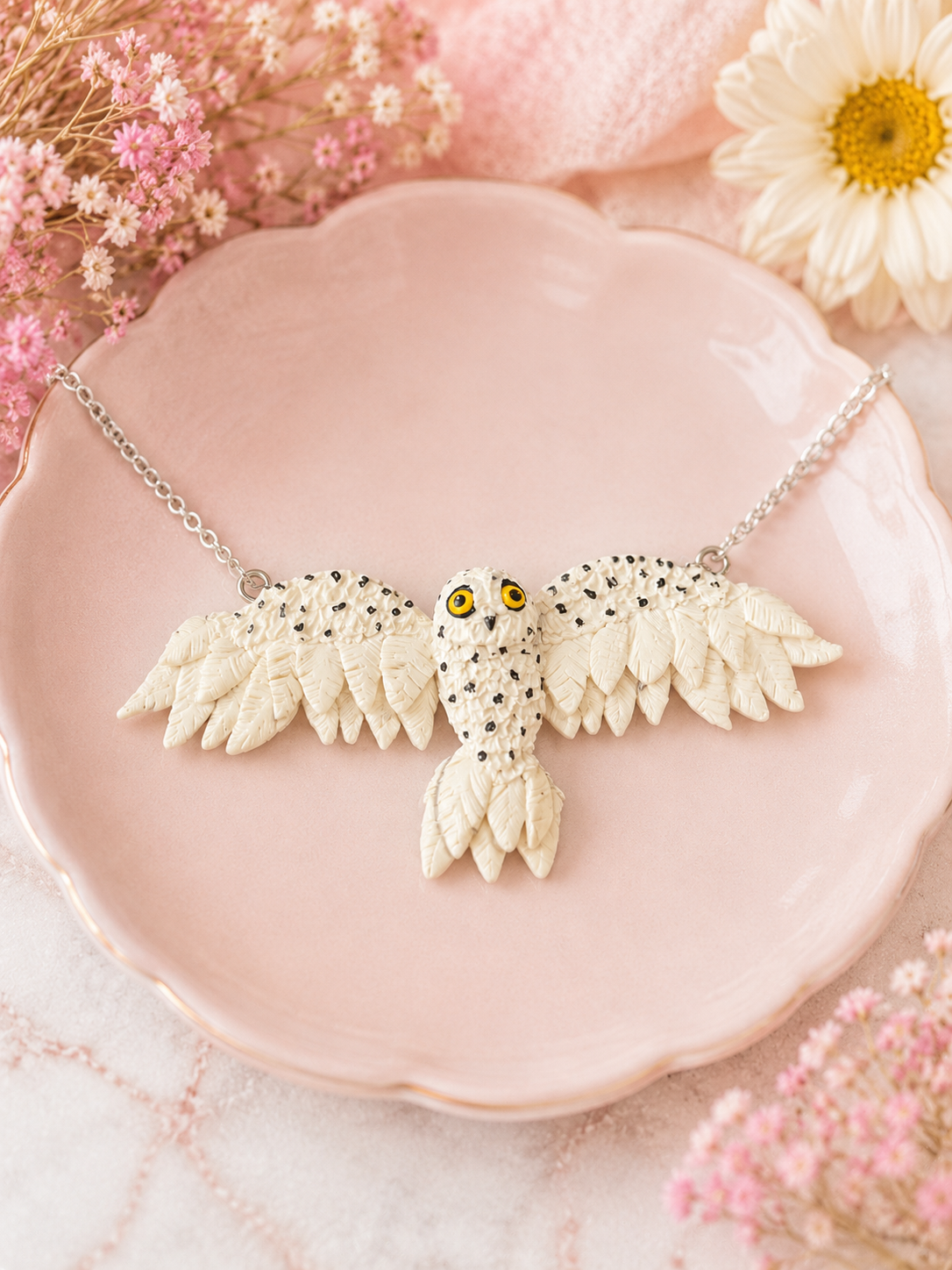Snowy Owl Necklace