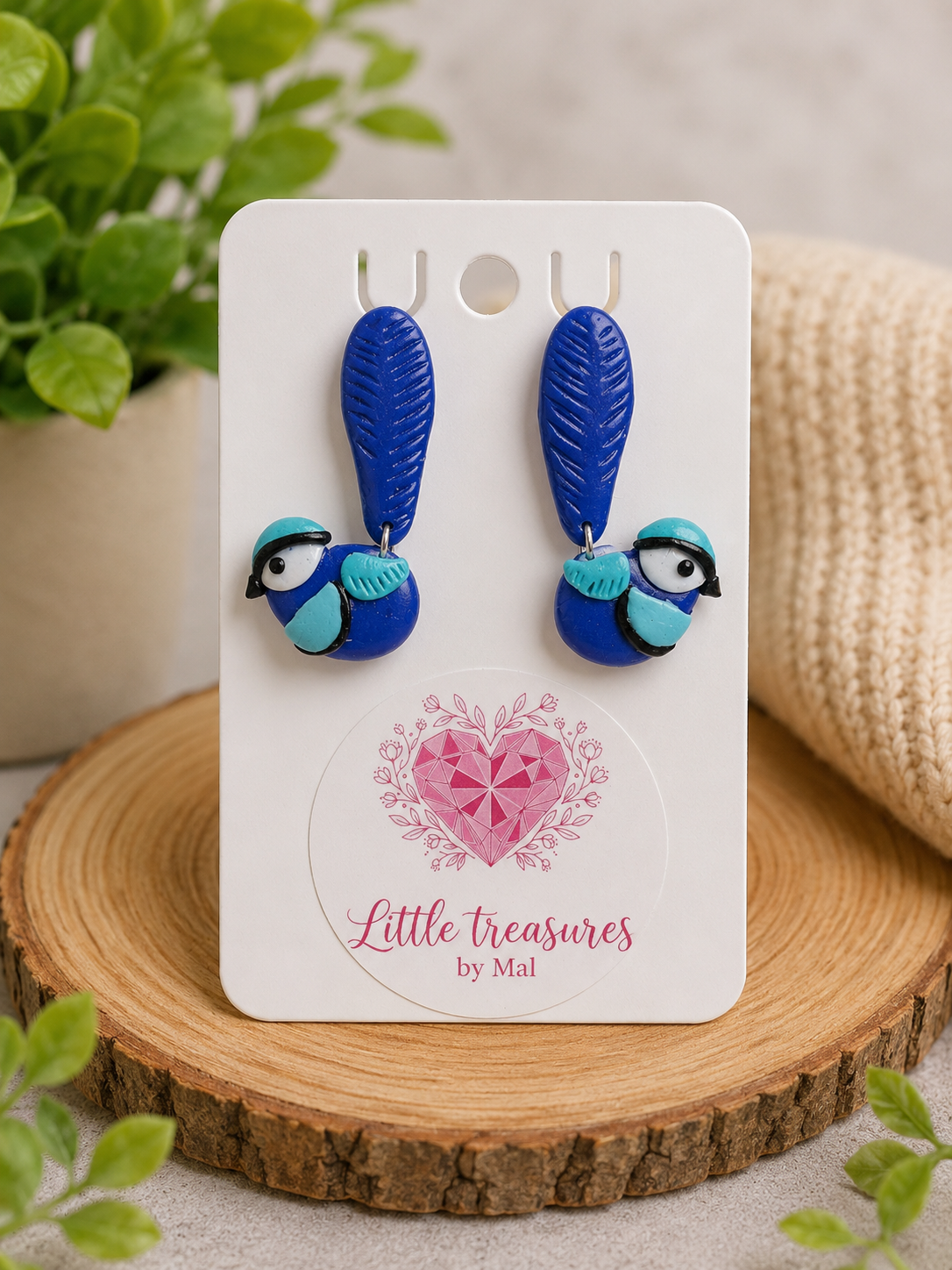 Blue Bird Studs