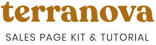 The word 'terranova' in stylized brown and orange text.