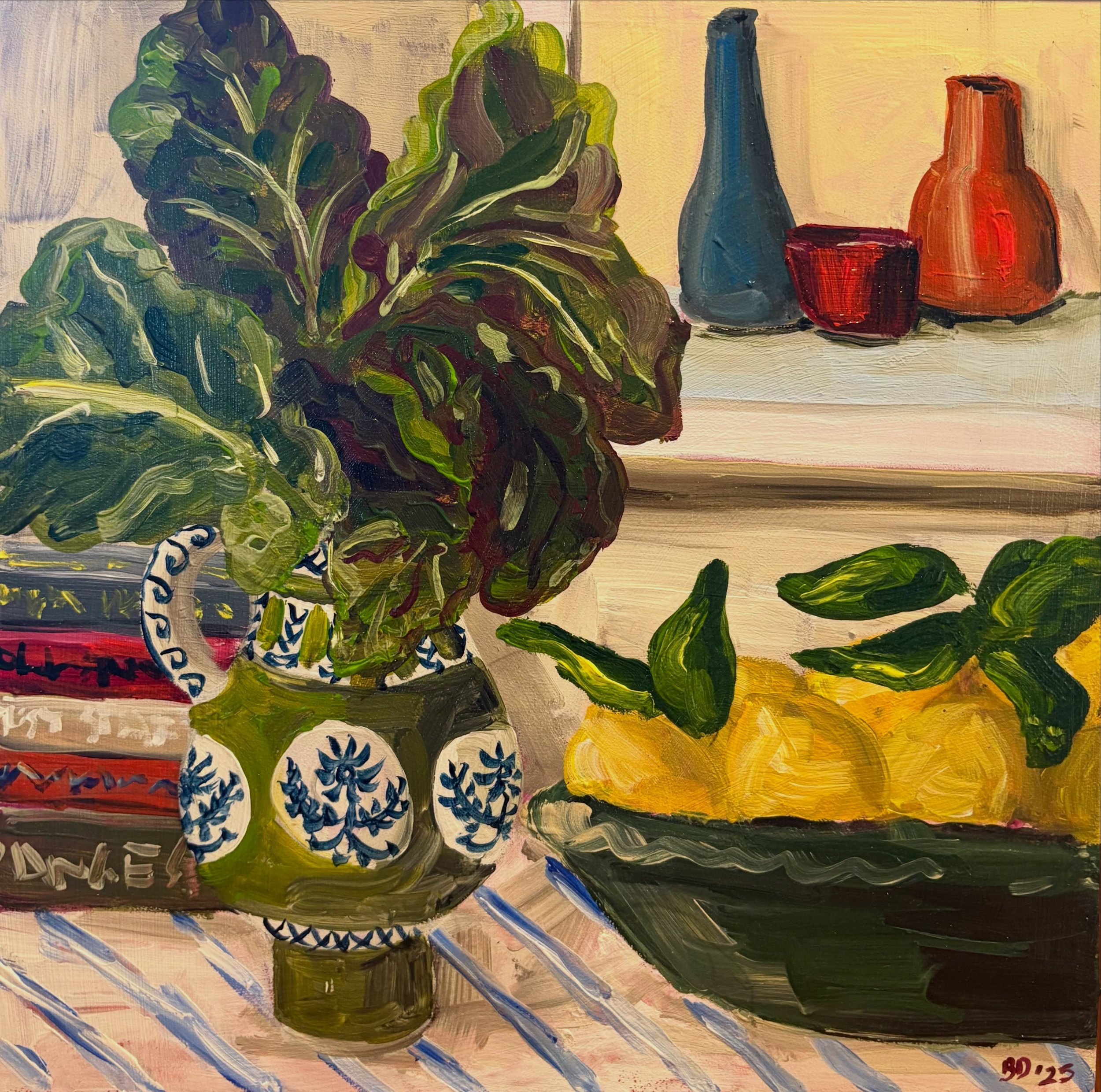 Mustard Greens &amp; Lemons
30 x 30cm
Acrylic on aluminum panel, framed

Last days of my latest exhibition at Michael Reid Murrurundi. 

#artexhibition #brookedaltonart #australianartist #australianart #stilllife