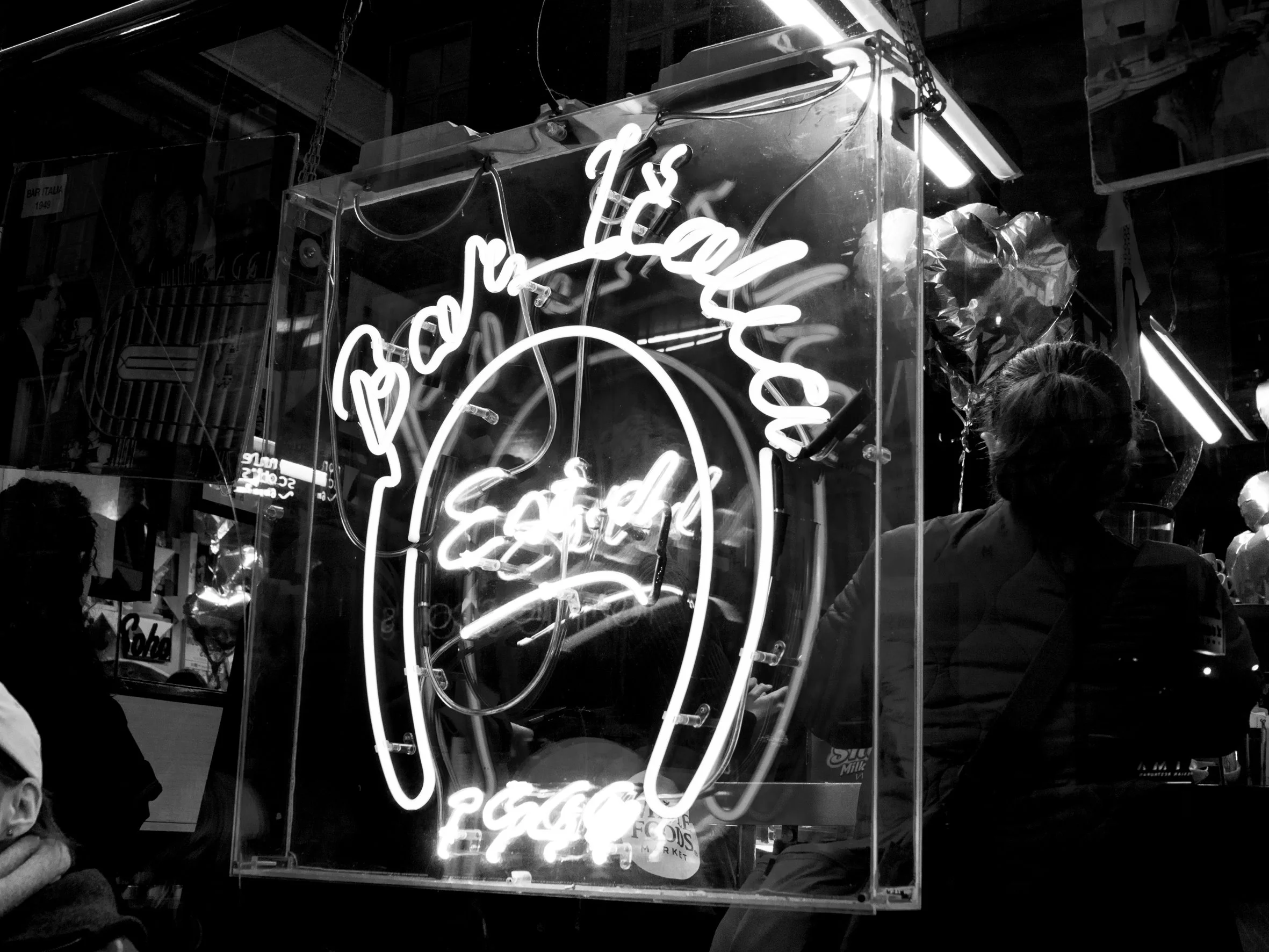 A Bar. (Bar Italia/Soho,London)