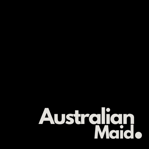 Black background with white text that reads 'Australian Maid.'