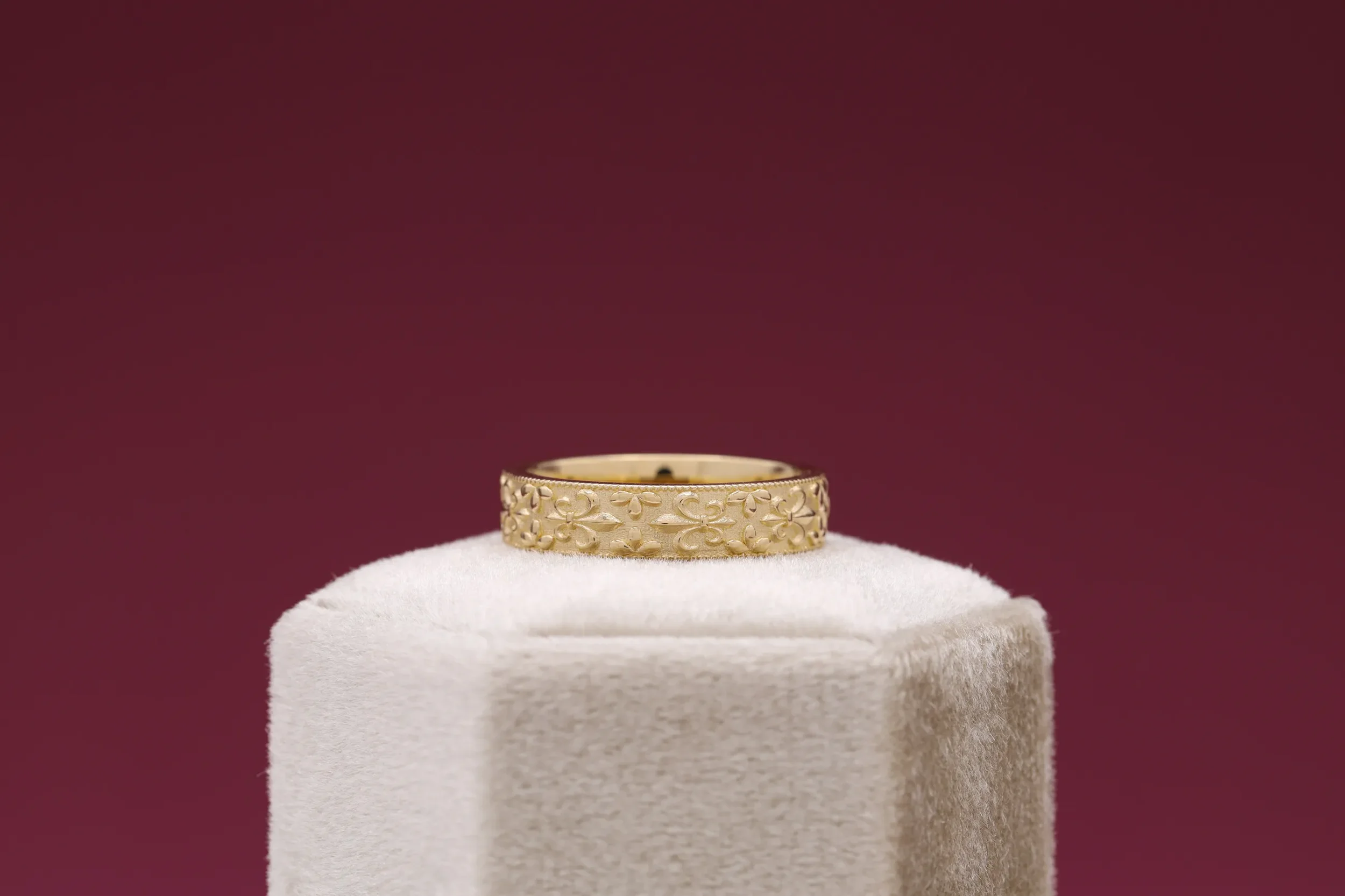Handmade royal theme wedding band