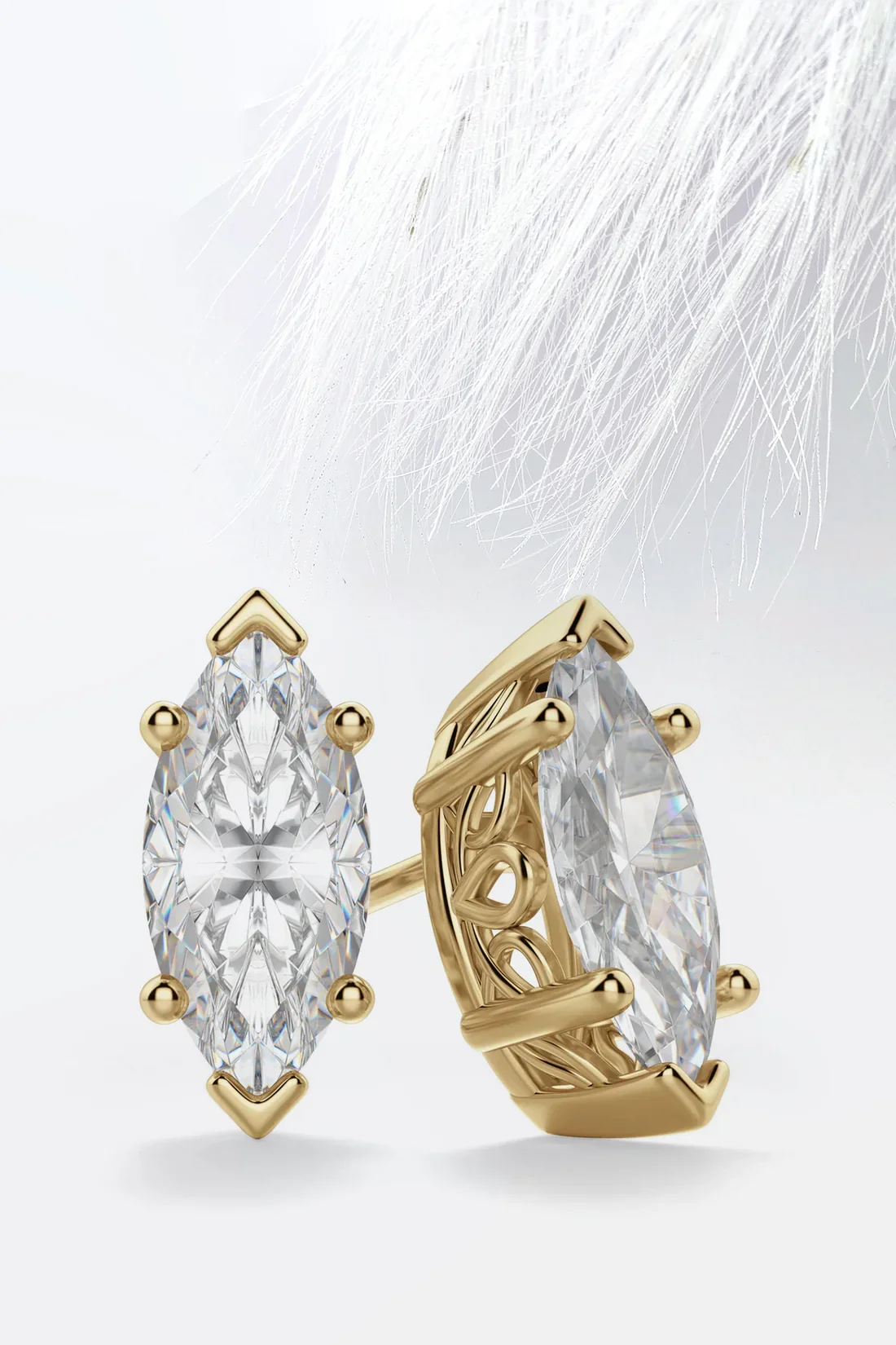 Marquise Cut Diamond Earrings for Her