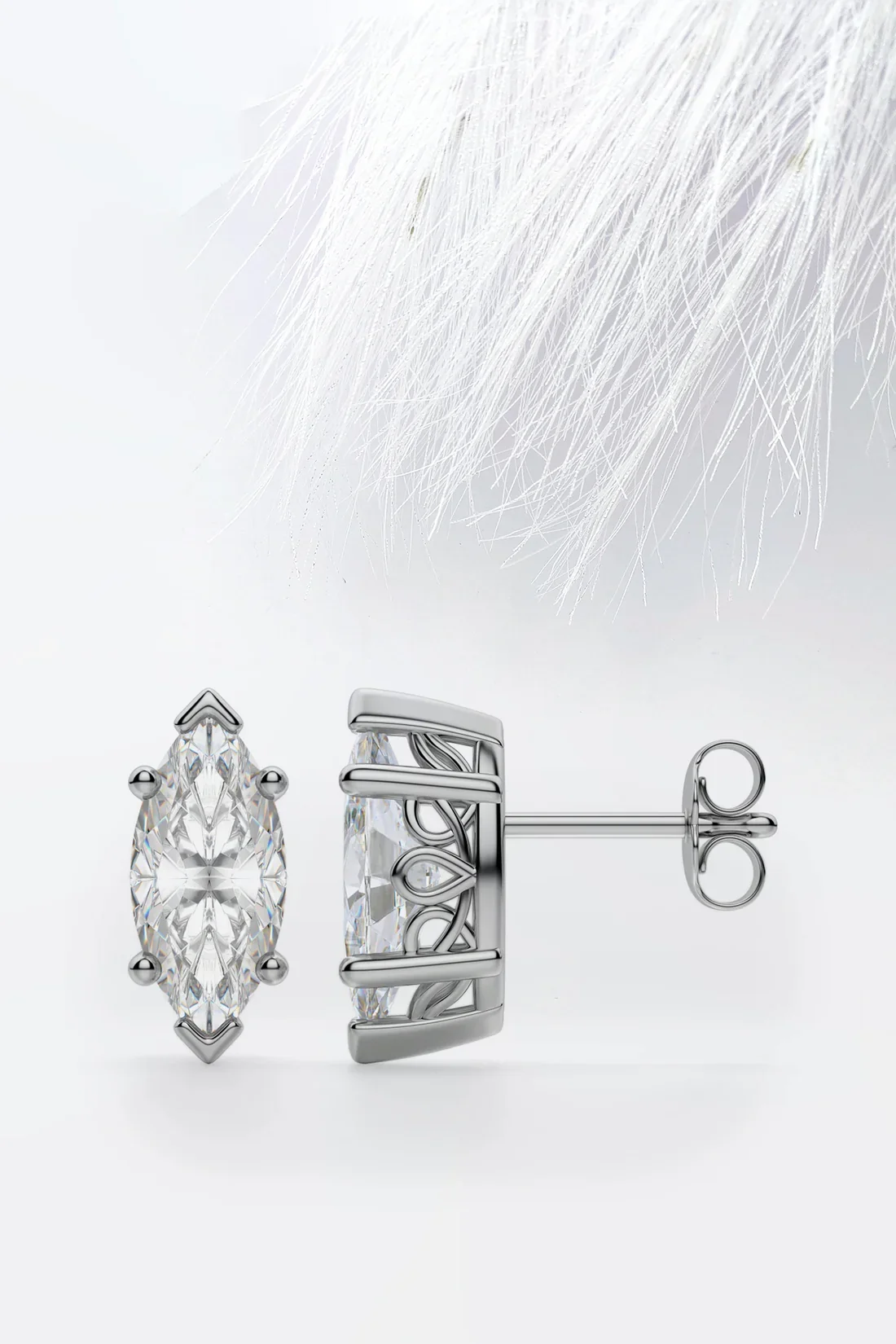 Marquise Cut Diamond Earrings for Her