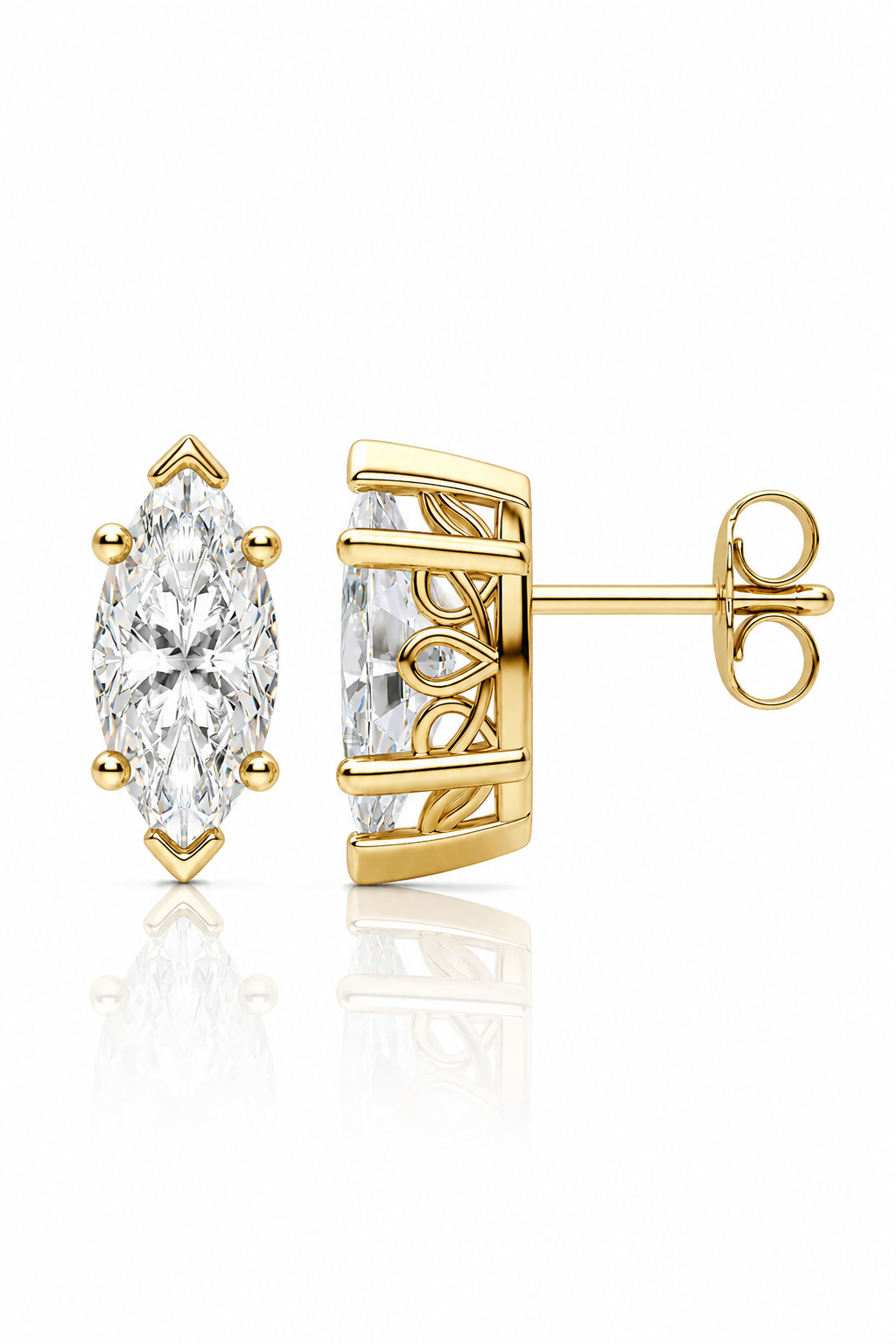 Marquise Cut Diamond Earrings for Her