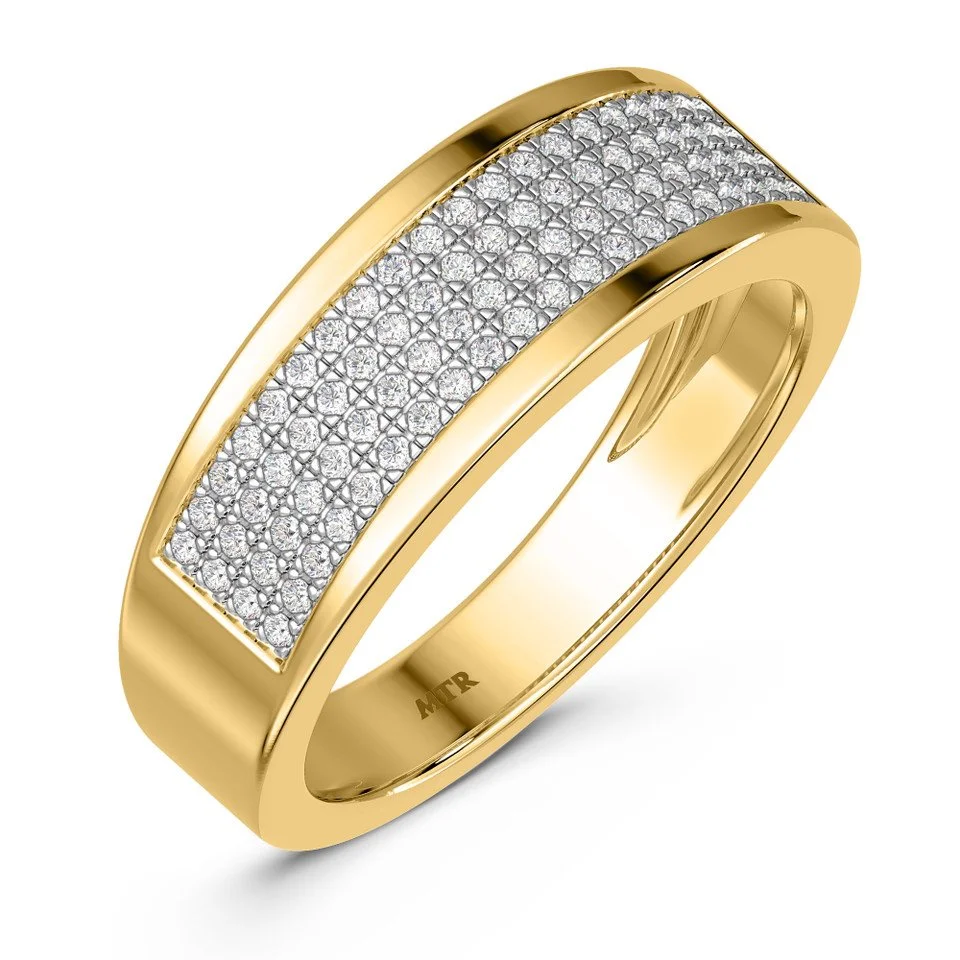 Luxury heart cluster ring