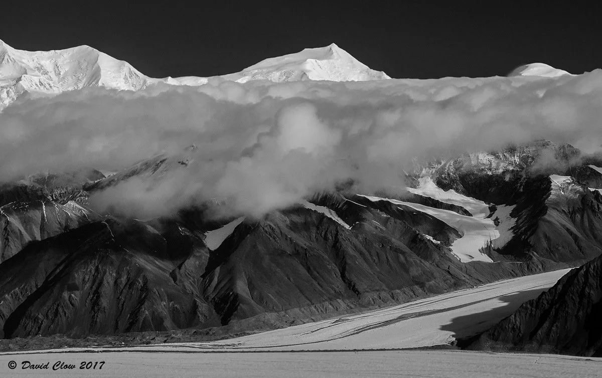 unnamed peaks and glacier