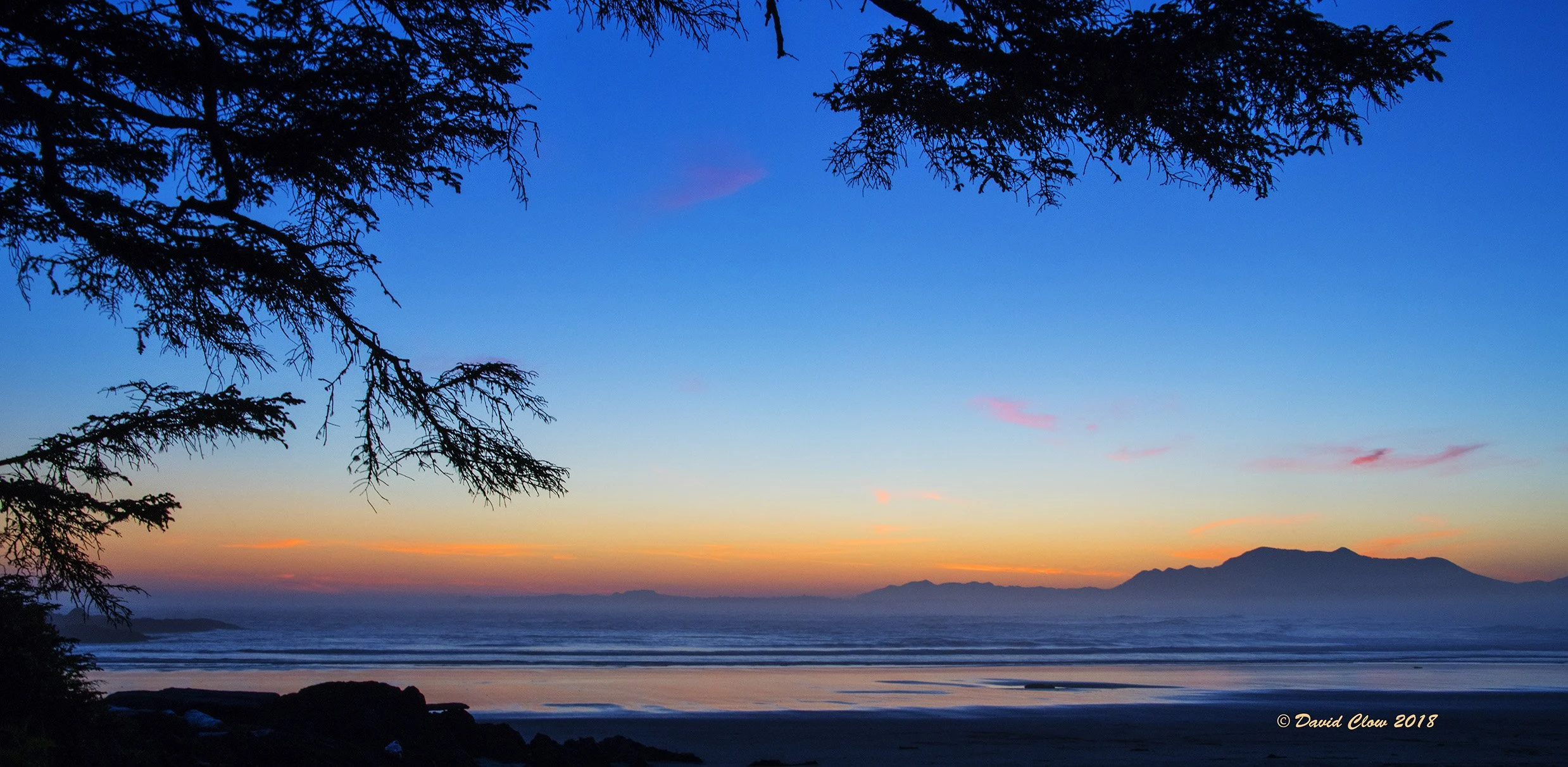 Sunset over Long Beach